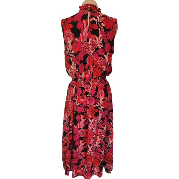 NANETTE LEPORE Floral Print High-Low  Midi Dress - Size 12 - Picture 9 of 14
